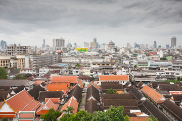 Fototapeta na wymiar Panorama of Bangkok, Thailand