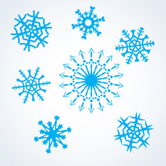 snowflakes set