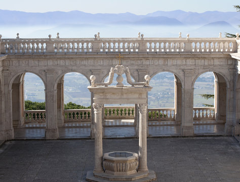 Balcony of heaven in the abbey of Montecassino