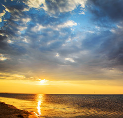 Obraz premium sunset on sea