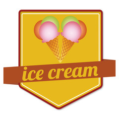 ice cream label