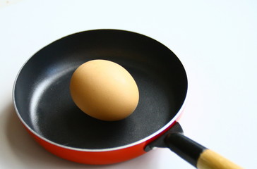 petite poêle, œuf