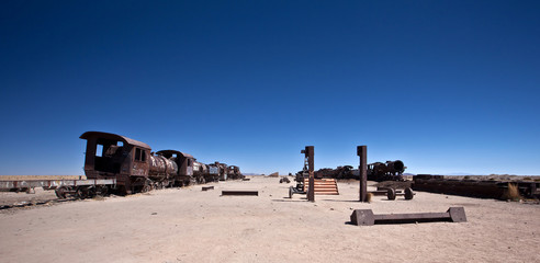 Train Cemetery at Uyuni, Bolivia.