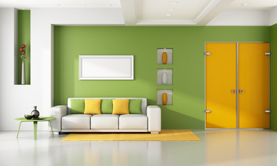 Bright modern living room