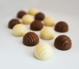 candy on white background