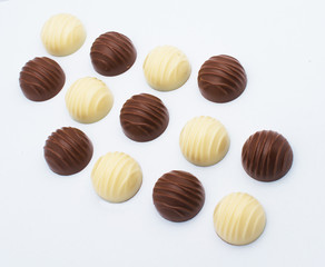 candy on white background