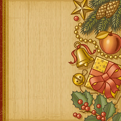 Retro Christmas background