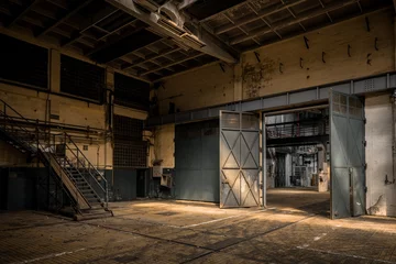 Fotobehang Industrieel interieur van een oude fabriek © Sved Oliver