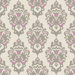 Damask seamless vector background