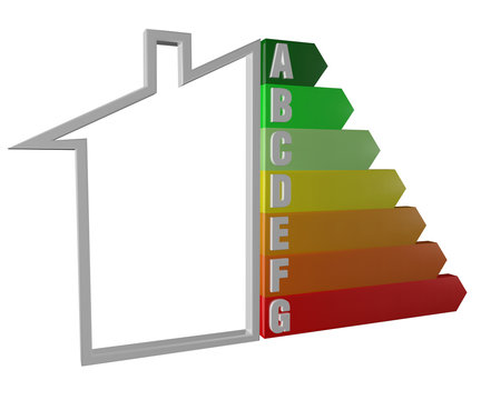 Casa consumo efficienza energetica, energia risparmio vendita