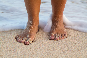 Feet in the Surf