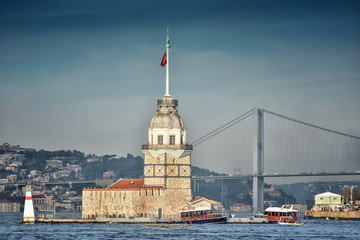 Obraz premium Maiden's Tower, Istanbul, Turkey