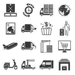 shipping icon set
