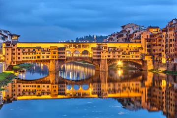 Crédence en verre imprimé Florence Ponte Vecchio à Florence