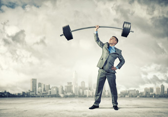 Fototapeta premium Power in business