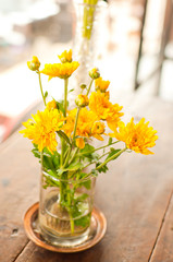 yellow decoration flower