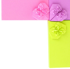 Colorful sticky notes isolated on white