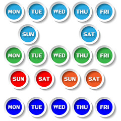 Days buttons