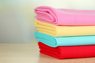 Cloth fabrics close up