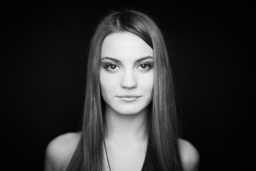 Fototapeta premium Black-and-white beauty