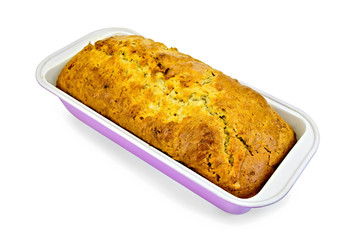 Fruitcake in a rectangular shape
