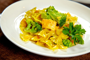 The food in the restaurant