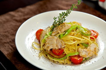 The food in the restaurant