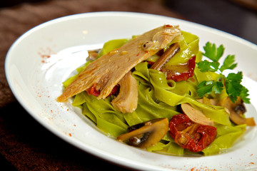 Food in the restaurant