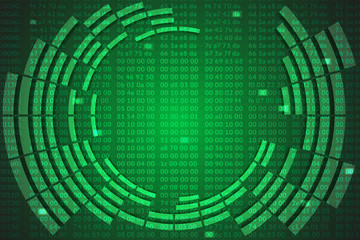 Obraz premium hex codes background