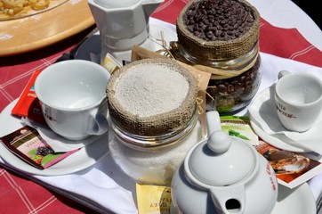 Breakfast tea and coffee