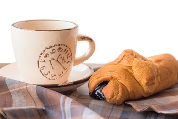Coffe and croissant