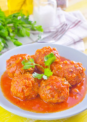meat ball with tomato sauce