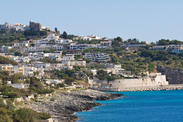 Panoramic view of Castro. Puglia. Italy.