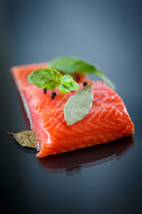 salted salmon fillets