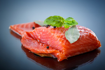 salted salmon fillets