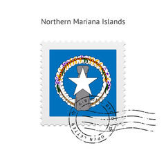 Northern Mariana Islands Flag Postage Stamp.