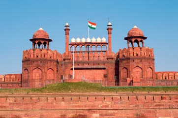 Fotobehang Red Fort in Delhi, India © Belikova Oksana