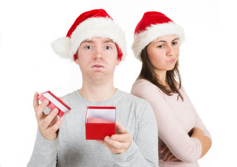 Enttäuschung über das falsche Weihnachtsgeschenk