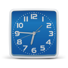 Clock blue - vector