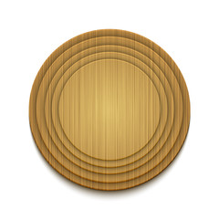 Vector wooden circle background. Eps10