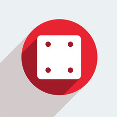 Vector red circle icon  on gray background. Eps10