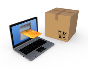 Fototapeta premium Online shopping concept.