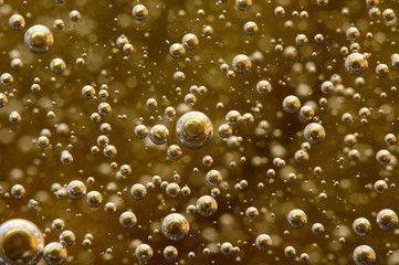 Background. Bubbles in a liquid. Macro