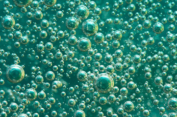 Abstract Background. Bubbles in a liquid. Macro
