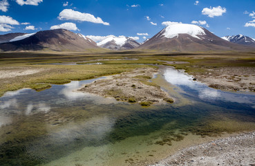 Pure river in Arabel valley. Tien Shan, Kirghizia