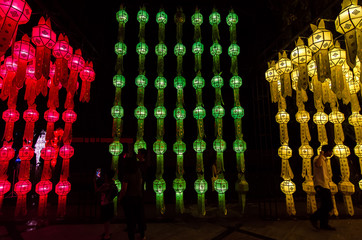 Colorful International Lanterns Festival 2013 , Chiang Mai ,Thai