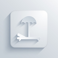 Vector light square icon. Eps10