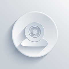 Vector light circle icon. Eps10
