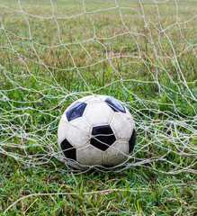 Football in the net
