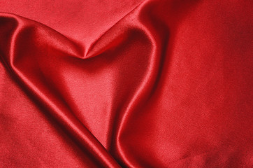 Obraz premium Heart on satin fabric